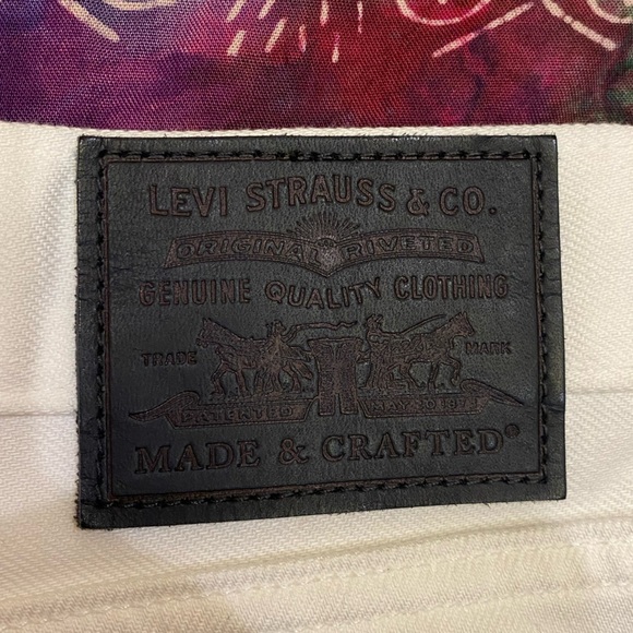 Levi’s Made and Crafted pipe straight jeans white size 27 - Picture 8 of 11